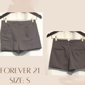 Forever 21 - grey shorts. Business casual shorts. 2 pockets only.